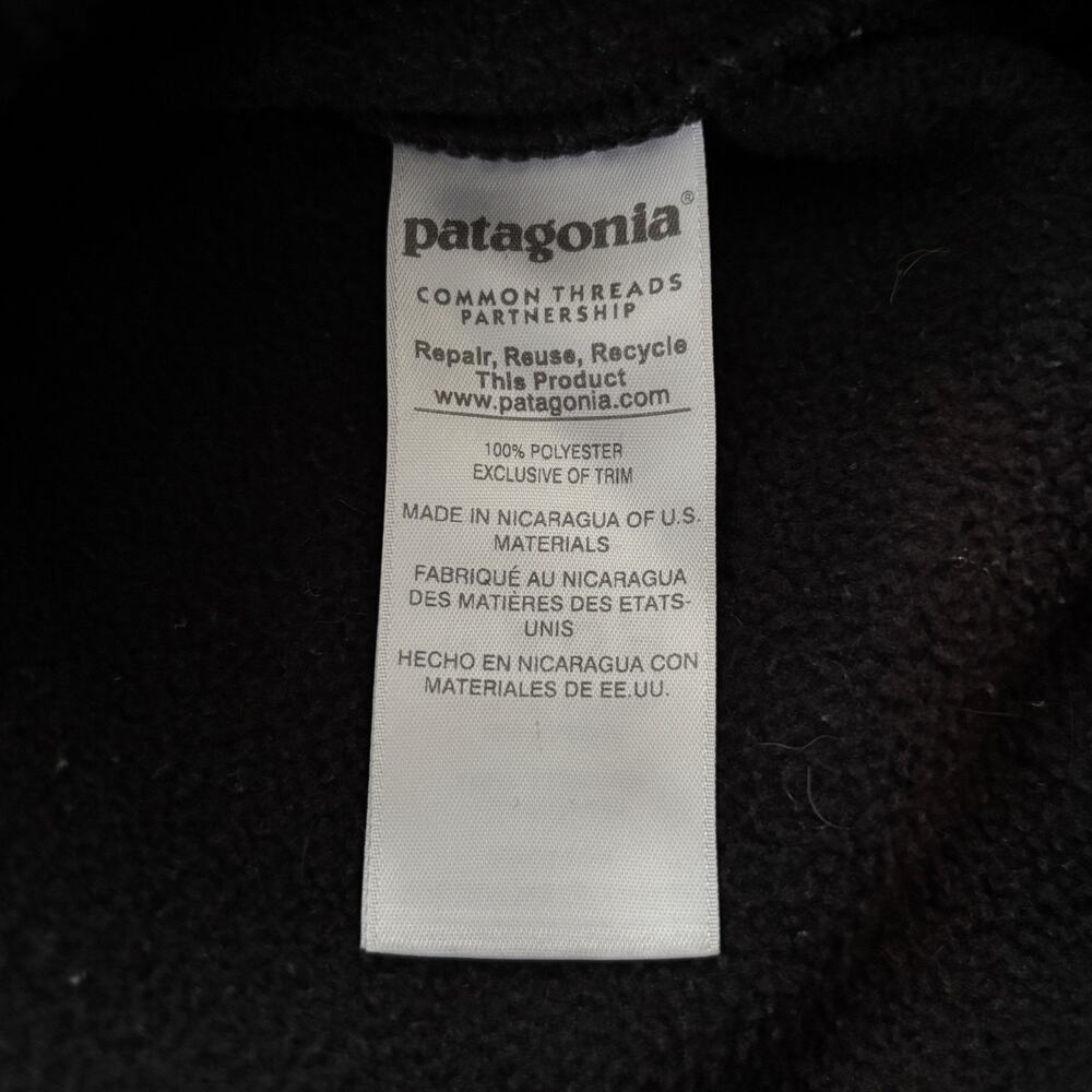 Patagonia Women's Synchilla Snap-T Fleece Pullover Black - Size: Medium - Picture 9 of 10